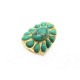 NEUF BAGUE AURELIE BIDERMANN NAVAJO 54 NAVBA02 PLAQUE OR & TURQUOISE RING 300€