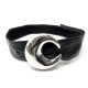 VINTAGE CEINTURE YVES SAINT LAURENT RIVE GAUCHE T75 CUIR NOIR + BOITE BELT 345€