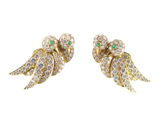 boucles d'oreilles van cleef arpels couple