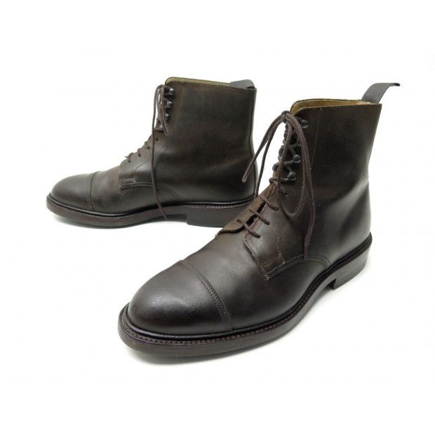 NEUF CHAUSSURES CROCKETT & JONES CONISTON 28637 8E 42 BOTTINES CUIR MARRON 525€