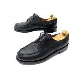 CHAUSSURES JM WESTON LE GOLF 641 8.5C 42.5 DERBY EN CUIR NOIR LEATHER SHOES 770€