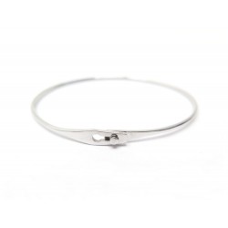 BRACELET DINH VAN SERRURE 334101 TAILLE 17 OR BLANC 18K + BOITE WHITE GOLD JEWEL