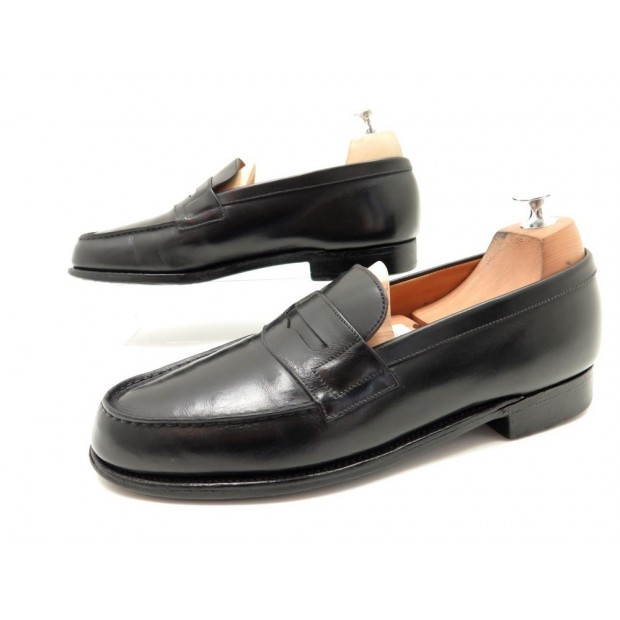 CHAUSSURES JM WESTON MOCASSIN 180 7.5D 42 CUIR NOIR 