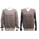 NEUF TWIN SET HERMES PULL + DEBARDEUR MOTIF H L 52 EN LAINE MARRON SWEATER TOP