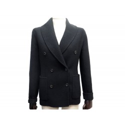 NEUF VESTE CELINE M 38 EN LAINE NOIR BLACK WOOL NEW JACKET VEST 2000€