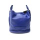 SAC A MAIN LONGCHAMP 3D 1768770 EN CUIR BLEU CABAS LEATHER HAND BAG PURSE 580€