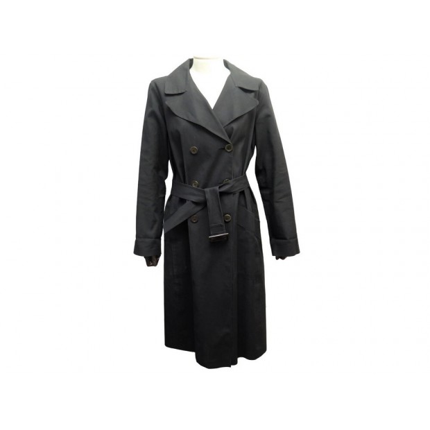 Louis Vuitton Black Damier Raincoat Mac Belted Trench Jacket Coat size 40  Cloth ref.228554 - Joli Closet