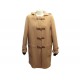 NEUF MANTEAU LONG HERMES DUFFLECOAT M 38 LAINE CACHEMIRE SANGLES CUIR COAT 3500€