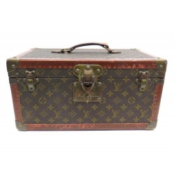 VINTAGE MALLE LOUIS VUITTON BOITE A BOUTEILLES VANITY EN TOILE MONOGRAM TRUNK