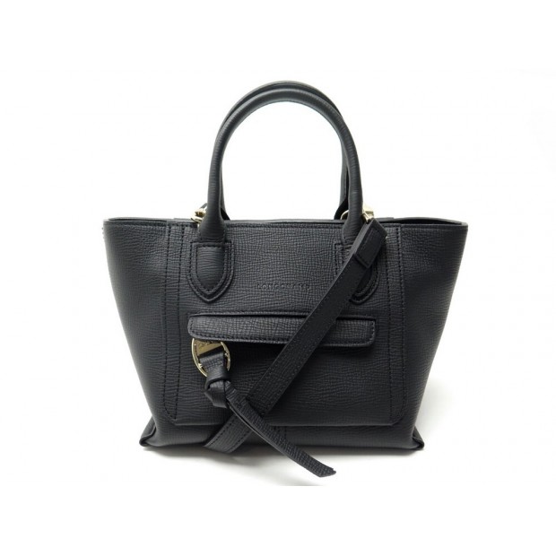 NEUF SAC A MAIN LONGCHAMP MAILBOX S 10103HTA BANDOULIERE CUIR NOIR HAND BAG 590€