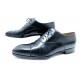 CHAUSSURES AUBERCY RICHELIEU 6E 40 LARGE EN CUIR NOIR HOMME LEATHER SHOES 795€