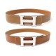 CEINTURE HERMES LIEN REVERSIBLE 32MM T72 70 A 80 BOUCLE H CUIR CAMEL BELT 660€