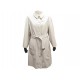 MANTEAU HERMES IMPERMEABLE LONG S 36 EN COTON BEIGE TRENCH COAT 2250€