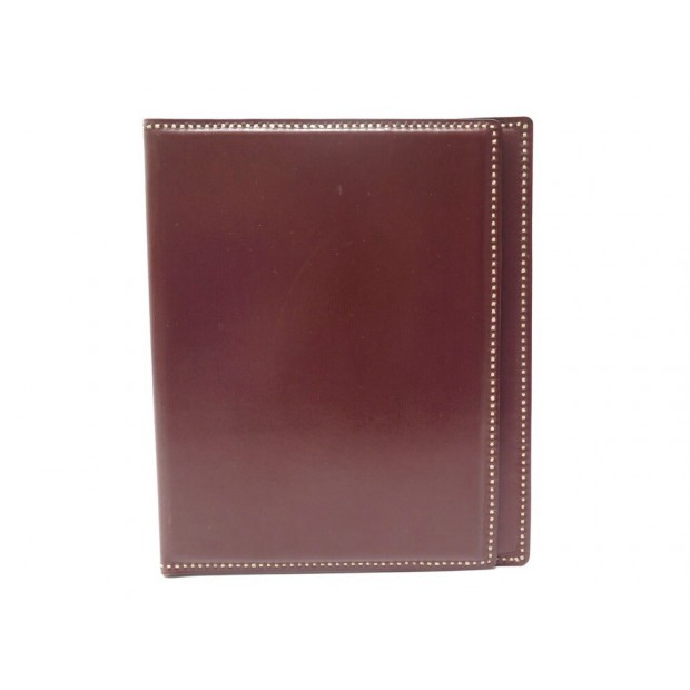 VINTAGE PORTE AGENDA HERMES DUPRE LAFON COUVERTURE GM CUIR MARRON DIARY HOLDER