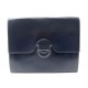 VINTAGE PORTE DOCUMENTS HERMES SACOCHE A MAIN 35 CM EN CUIR BOX BLEU MARINE