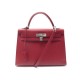 SAC A MAIN HERMES KELLY 32 SELLIER 2006 EN CUIR EPSOM ROUGE BANDOULIERE HAND BAG