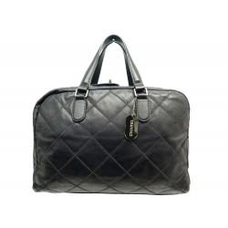 SAC A MAIN CHANEL BOWLING PORTE MAIN CUIR NOIR MATELASSE BLACK LEATHER BAG 4400€