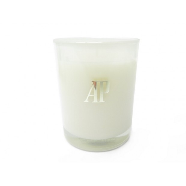 NEUF BOUGIE PARFUMEE AUDEMARS PIGUET MONTRE VERRE BLANC + BOITE NEW CANDLE