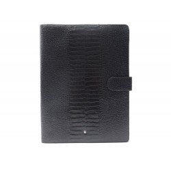 PORTE DOCUMENTS MONTBLANC ORGANISEUR EN CUIR FACON CROCO NOIR ORGANIZER 795€