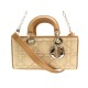 NEUF SAC A MAIN DIOR LADY D-JOY RAPHIA & CUIR BEIGE BANDOULIERE BOITE BAG 3500€