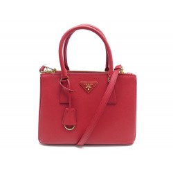 NEUF SAC A MAIN PRADA GALLERIA MM1BA863 CUIR SAFFIANO ROUGE NEW HAND BAG 2300€