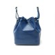 SAC A MAIN LOUIS VUITTON NOE PM M44105 CUIR EPI BLEU SEAU HAND BAG BUCKET 1410€