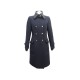 MANTEAU LOUIS VUITTON BOUTONS LOGO LV 38 M EN CACHEMIRE BLEU MARINE COAT 4400€