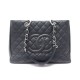 SAC A MAIN CHANEL SHOPPING LOGO CC GM CUIR MATELASSE CAVIAR NOIR HAND BAG 4600€