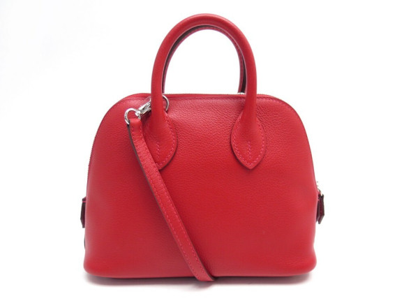 sac a main hermes mini bolide 1923 cuir rouge