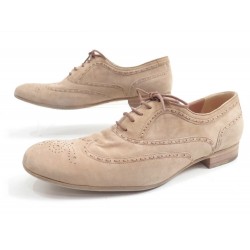 CHAUSSURES BOTTEGA VENETA RICHELIEU LUXE KID 39 DAIM BEIGE ANTILOPE SHOES 390€