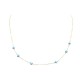 COLLIER PERLE DE LUNE OR JAUNE 9K ET TURQUOISE YELLOW GOLD & TURQUOISE NECKLACE