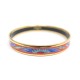 NEUF BRACELET HERMES EMAIL IMPRIME BRAZIL FIN 15CM PLAQUE OR NEW ENAMEL 405€