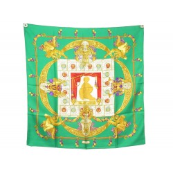 FOULARD HERMES HOMMAGE A CHARLES GARNIER LATHAM CARRE 90 SOIE SILK SCARF 410€