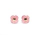 NEUF BOUCLES D'OREILLES MORGANNE BELLO PUCE OR 18K RHODOCHROSITE EARRINGS 295€