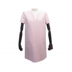 ROBE COURTE PAULE KA M 38 EN LAINE ROSE CLAIR WOOL PINK SHORT DRESS 590€