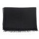 CHALE HERMES EN CACHEMIRE ET LAINE NOIR CASHMERE AND WOOL SHAWL 1160€