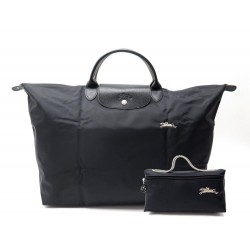 NEUF SAC DE VOYAGE LONGCHAMP LE PLIAGE CLUB L L1624619 TOILE + POCHETTE BAG 165€