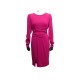 ROBE PAULE KA MANCHES LONGUES M 38 EN CREPE ROSE FUSHIA DRESS 620€