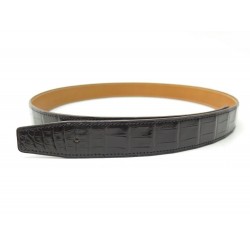 NEUF LIEN DE CEINTURE T 85 95 COMPATIBLE BOUCLE HERMES 32MM EN CUIR DE CROCODILE