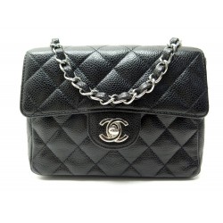 SAC A MAIN CHANEL TIMELESS MINI BANDOULIERE CUIR CAVIAR MATELASSE HAND BAG 3600€