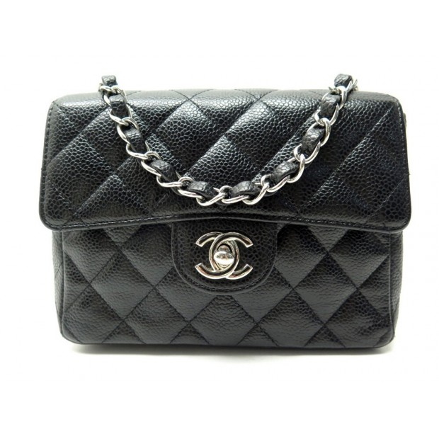 SAC A MAIN CHANEL TIMELESS MINI BANDOULIERE CUIR CAVIAR MATELASSE HAND BAG 3600€