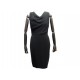 NEUF ROBE SANS MANCHES CRISTIAN DIOR M 38 EN SOIE NOIRE NEW SILK DRESS 4600€