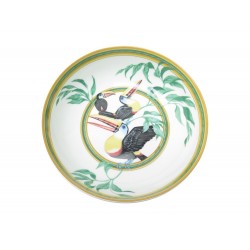 ASSIETTE CREUSE HERMES TOUCANS EN PORCELAINE 17CM PORCELAIN SOUP PLATE 158€