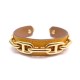 BRACELET HERMES JONC CHAINE D'ANCRE CUIR EPSOM + LEZARD + CROCODILE BANGLE 555€