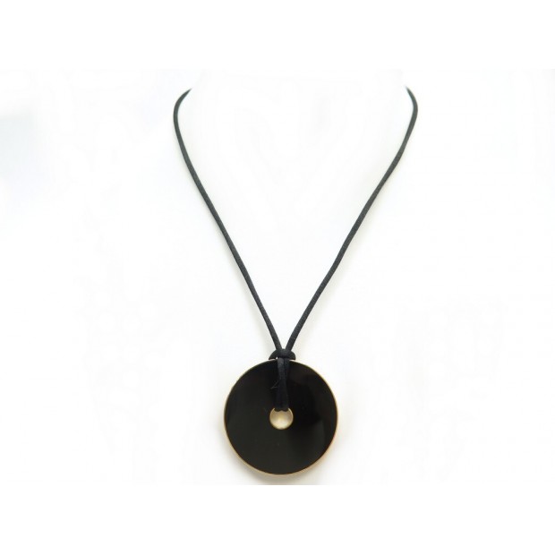 COLLIER DINH VAN PENDENTIF PI CHINOIS 45MM OR JAUNE 18K ONYX GOLD PENDANT 1500€