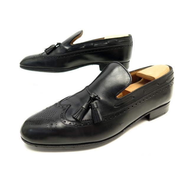 CHAUSSURES JM WESTON MOCASSINS A PAMPILLES 181 11E 45 LARGE CUIR NOIR 960€