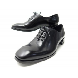 NEUF CHAUSSURES CHRISTIAN DIOR DERBY GARCONNE 38 EN CUIR NOIR BOITE SHOES 750€