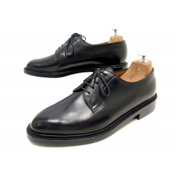 CHAUSSURES JM WESTON 592 DERBY CUIR NOIR 7.5E 41.5 LARGE LEATHER SHOES 615€