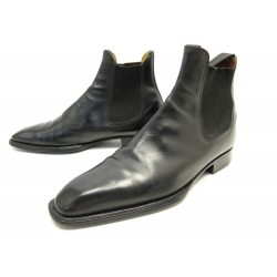 CHAUSSURES JM WESTON BEAUBOURG 631 BOTTINES 9E 43 LARGE CUIR NOIR BOOTS 950€