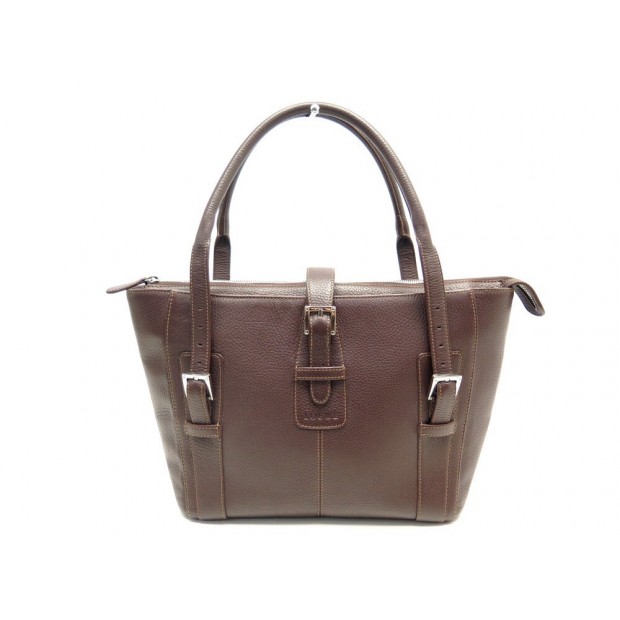 NEUF SAC A MAIN LOEWE EN CUIR GRAINE MARRON NEW BROWN LEATHER HANDBAG 2450€